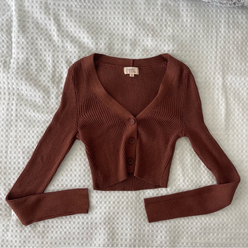 Camila Coelho Alena Micro Cardigan - Picture 2 of 3